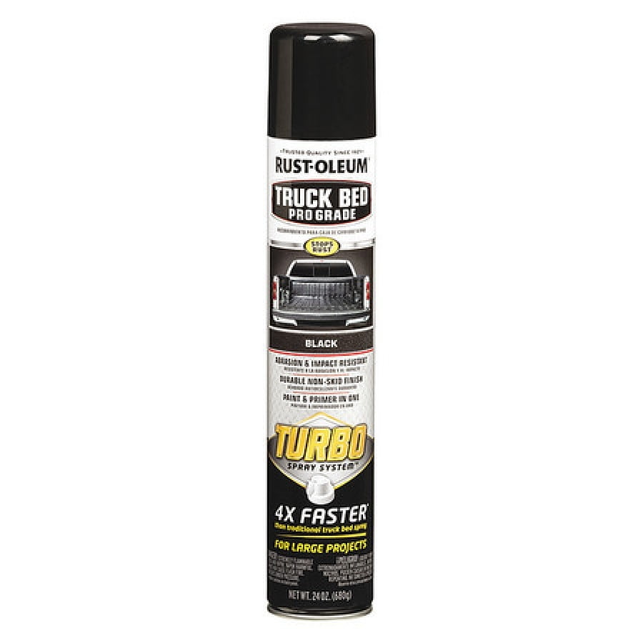 RUST-OLEUM 340455 Truck Bed Coating,Black,Textured,24 oz. - Walmart.com