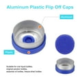 thumbnail image 3 of Uxcell 13mm Flip Off Caps 200PCS Seals Burr-Free Flip Off Top Caps for Glass Vial Bottles, Blue/Silver, 3 of 6