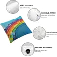 thumbnail image 6 of Acheng Rainbow Print Throw Pillow Covers ,Pillow Cushion ,Throw Pillows for Couch Bedroom Living Room,Set of 2 White, 6 of 7