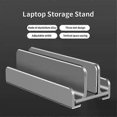 thumbnail image 4 of RYRA Aluminum Vertical Laptop Stand Holder Adjustable Desktop Notebook Dock Space-Saving 3 In 1 Storage Holder Support Macbook, 4 of 5
