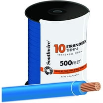 Southwire Building Wire Stranded Copper 10 Ga, 1 Conductor 30 Amp 600 V 90 Deg C 500 ' Black