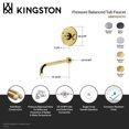 thumbnail image 7 of Kingston Brass KB6331AXTO Restoration Single-Handle Pressure Balanced Tub Faucet in Polished Chrome, 7 of 7