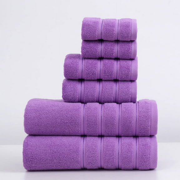 Zhuge 2pcs Bathroom Hand pure cotton Towels, Multipurpose Use as Bath Fitness, Bathroom, Shower, Sports, Towel,Handle various situations effortlessly13.78x29.53inch (purple)