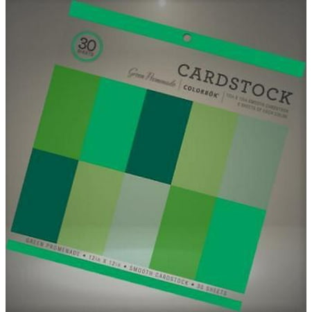 colorbok 73477a smooth cardstock paper pad green promenade 12 x 12