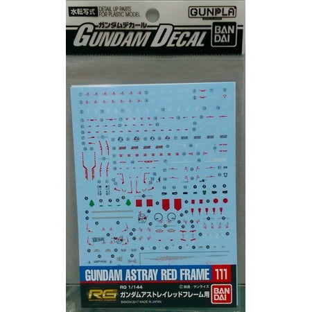 Bandai SEED Gundam Decal GD-111 Astray Red Frame RG 1/144 Water Slide Decal