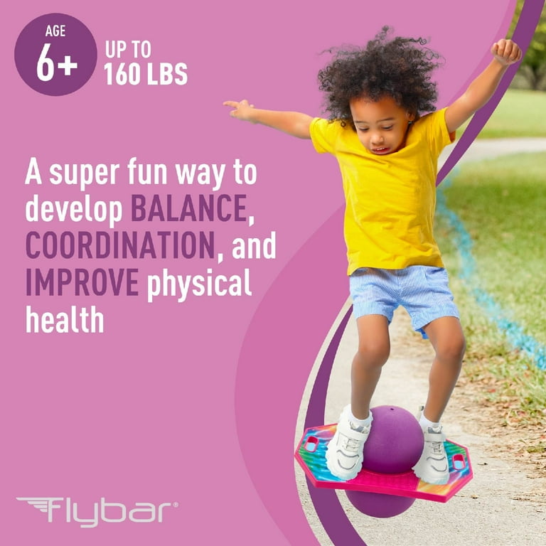 Flybar Pogo Trick Ball for Kids, Trick Board for Boys and Girls