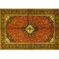 thumbnail image 1 of Ahgly Company Indoor Rectangle Persian Yellow Traditional Area Rugs, 7' x 9', 1 of 4