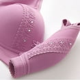 thumbnail image 6 of LYEAA Women Bras Push up Plus Size Soft No Wire Everyday Bras Wireless Support Solid Lightly Lined Lift Sleep Bras Comfortable Wirefree Breathable Shaping Daily Bralette Purple XL, 6 of 6