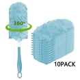 thumbnail image 2 of Weloille 10 Pieces Disposable Duster Refills with 1 Handle, Electrostatic Dust Absorption Duster Head, Washable Fluffy Duster Replacement, Compatible with Most Duster Handles for Home Cleaning, 2 of 9