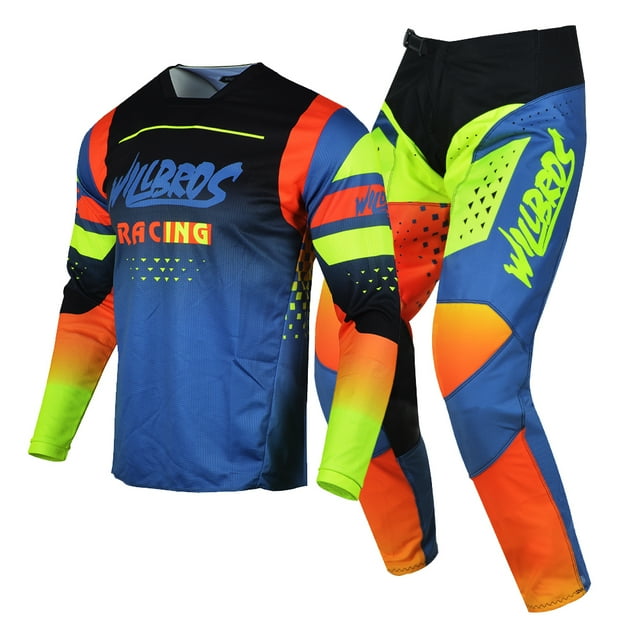 Willbros Motocross Dirt Bike Jersey Pants Combo Package MX Offroad