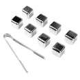 thumbnail image 1 of Cubitos de hielo reutilizables de metal, 8 cubitos de hielo para whisky, piedras de whisky reutilizables de acero inoxidable, cubitos de hielo de acero inoxidable que mejoran tu experiencia, 1 of 12