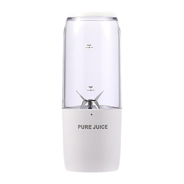 Licuadora portátil, exprimidor de cítricos, fácil de limpiar, USB, 500 ml, mini licuadora, exprimidor eléctrico para oficina, deportes, hogar Blanco