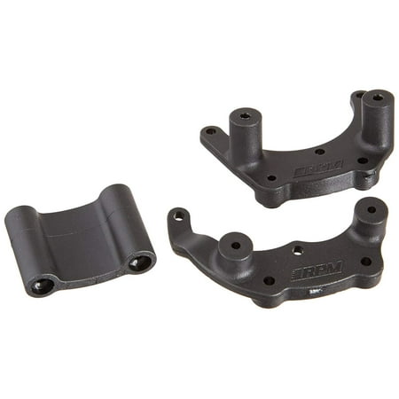 Rear Roll Bar Mounting - Rear Bumper or Wheelie Bar Mount Electric 2WD Slash, Rustler, Stampede, and Bandit, Black, Designed to increase durability By RPM