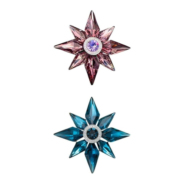 Broche de alfiler,Broche de estrella Broche de diamantes de imitación Pin de diseño vintage,Broche de novia con forma de estrella para el pecho para hombre y mujer,Broche elegante y brillante