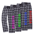 thumbnail image 2 of Adult Soccer Black and White Flannel Pants (Neon Green, Adult Small), 2 of 2