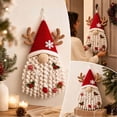 thumbnail image 4 of Christmas Crochet Kit for DIY Door Hanger Decor, Red Gnome with Antlers Wall Art Craft Set, Holiday Decoration Supplies 14 Inch, 4 of 6