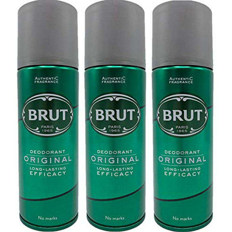 arbejde Tilstand Plante træer Brut 3 X Original Deodorant Body Spray 200Ml For Men Faberge - Walmart.com
