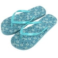 thumbnail image 6 of 50 Pairs of Bulk Wholesale Flip Flop Sandals for Women, Weddings, House Guests, Indoor and Backyard Outdoor – 50 Pairs of Flexible Flip Flop Sandals for Women in Tropical Daisies, 6 of 6