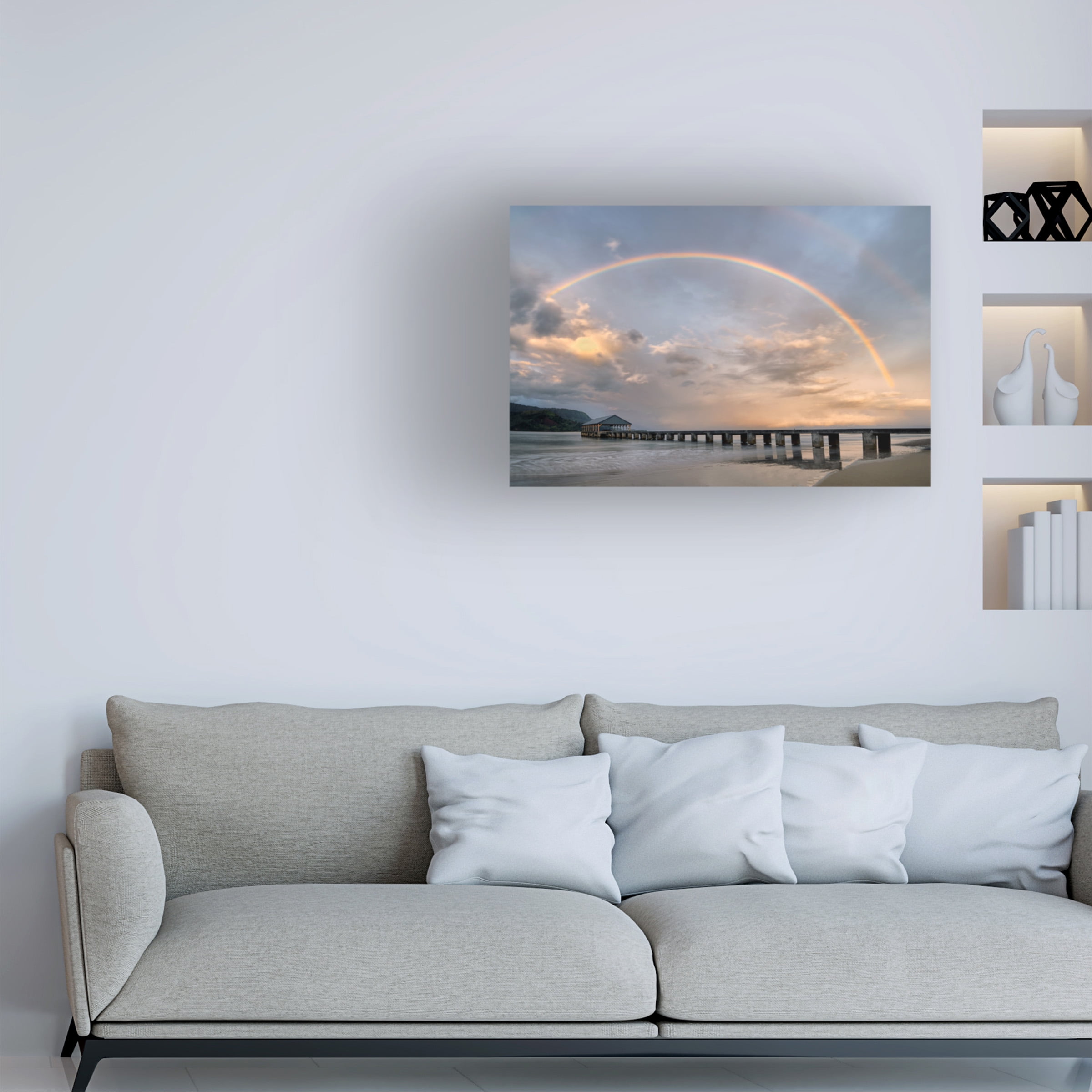 Dennis Frates 'Hanalei Peir 2' Canvas Art