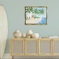 thumbnail image 3 of Stupell Industries Tropical Vacation Surfboards Landscape Painting Gold Floater Framed Canvas Art Print Wall Art, 31 x 25, 3 of 10