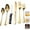 Gold, variant on Fmxomd Silverware Set 6 Piece Premium Stainless Steel Flatware Set Heavy Duty Silverware Cutlery Sets with Knife Spoons and Forks Set - Dishwasher Safe - Rose Gold