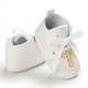 thumbnail image 4 of Newborn Baby Shoes Comfortable Breathable Cross Embroidered Baptism Shoes Boy and Girl Non Slip Cloth Soled First Walking Shoes, 4 of 5