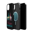 thumbnail image 2 of DistinctInk Tough Case for Apple iPhone 13 MINI (5.4" Screen), Compatible with MagSafe Charging - Wine Bottled Poetry, 2 of 6