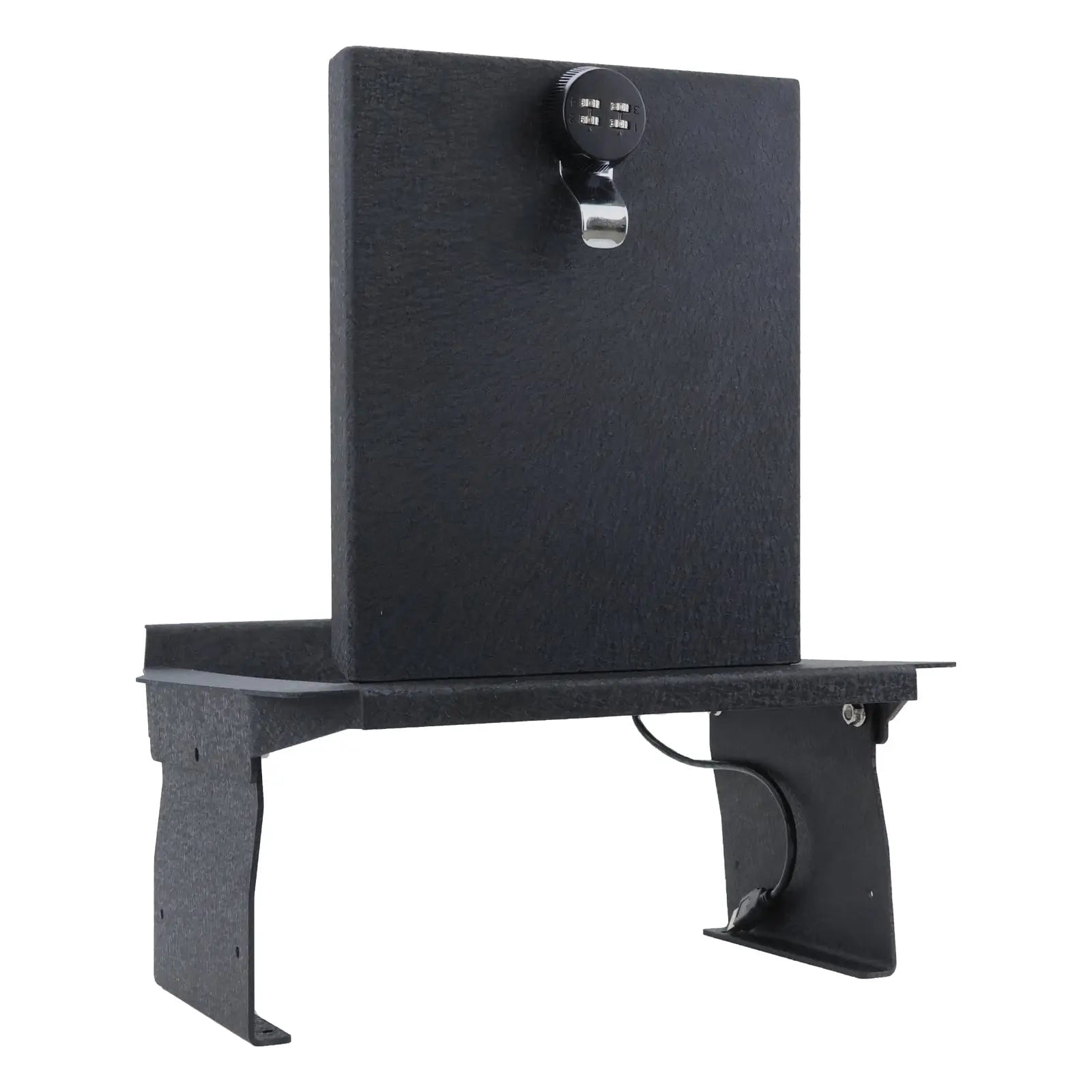 Center Console Gun Safe Vault - WASAI Premium In-vehicle Console Lock Box Compatible with 2021-2024 Ford F-150, 2021-2024 Ford F-150 with Heavy Gauge Cold Rolled Plate Steel, 4 Digit Combination Lock
