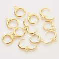 thumbnail image 5 of 40PCS Golden Round Hoop Earrings Spring Hoop Earring for DIY Jewelry Making, 5 of 9