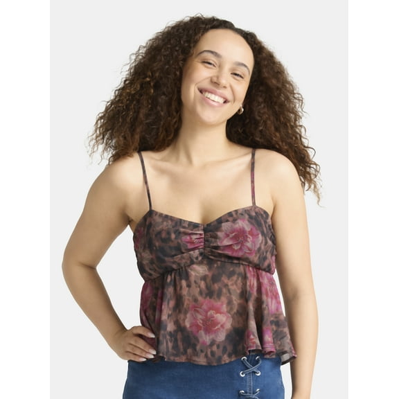 Madden NYC Women’s Cami Babydoll Top, Sizes XXS-2XL