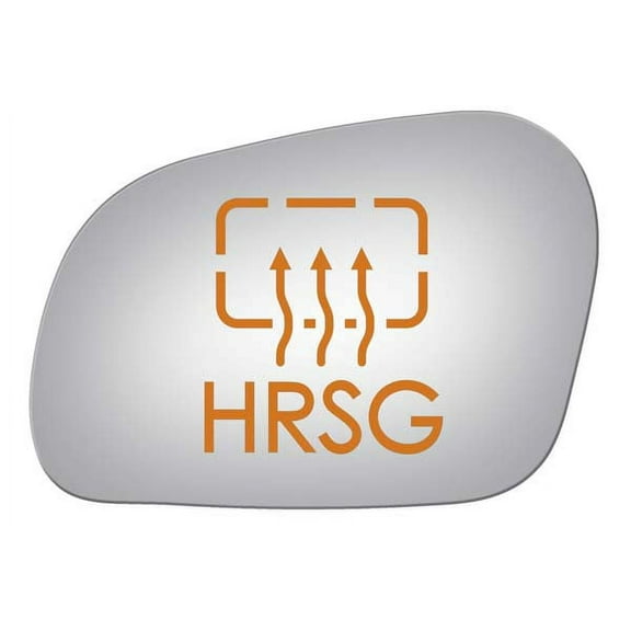 Burco Side View Mirror Replacement Glass with Motor Mount Plate - Clear Glass - 2677HRSG