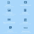 thumbnail image 3 of Impresora de etiquetas térmicas inalámbrica Impresora portátil de notas fotográficas de 200 ppp (Azul), 3 of 7