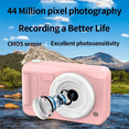 thumbnail image 3 of 4K Digital Camera 44 Megapixels HD Photography CCD Travel Selfie Pocket Students Campus Selfie Camera Pink, 3 of 8