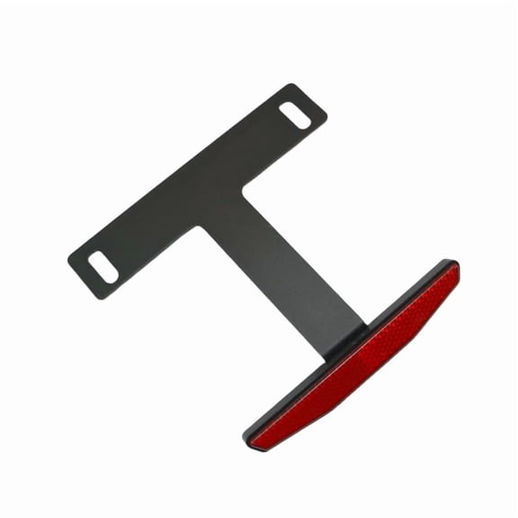 Universal Motorcycle License Number Plate Frame Holder Bracket Motor Bike Parts Rear Reflector Reflector Bracket (Red)