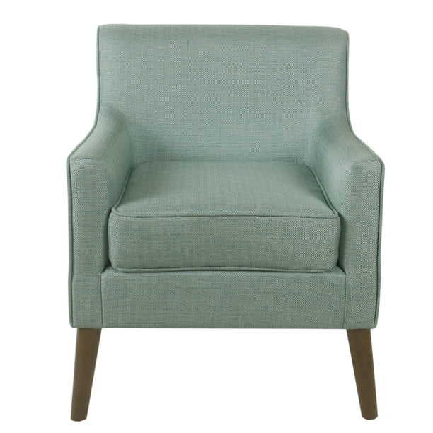 Homepop Davis MidCentury Accent Chair Aqua