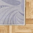 thumbnail image 2 of Abstract Area Rug with Non-Slip Backing, Contemporary Leaves and Blossoms Daisy Spring Season Geometric Style Art, Quality Carpet for Bedroom and Dorm Room, 2.6' x 5', Lavender Blue, by Ambesonne, 2 of 3