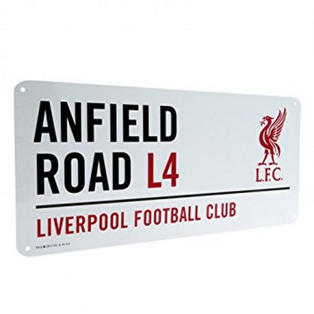 Liverpool FC Official Football Metal Street Sign