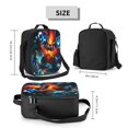 thumbnail image 2 of Cool Bowser Lunch Bags Portable Insulated Lunch Box Tote Bag Cooler Office Picnic, 2 of 9