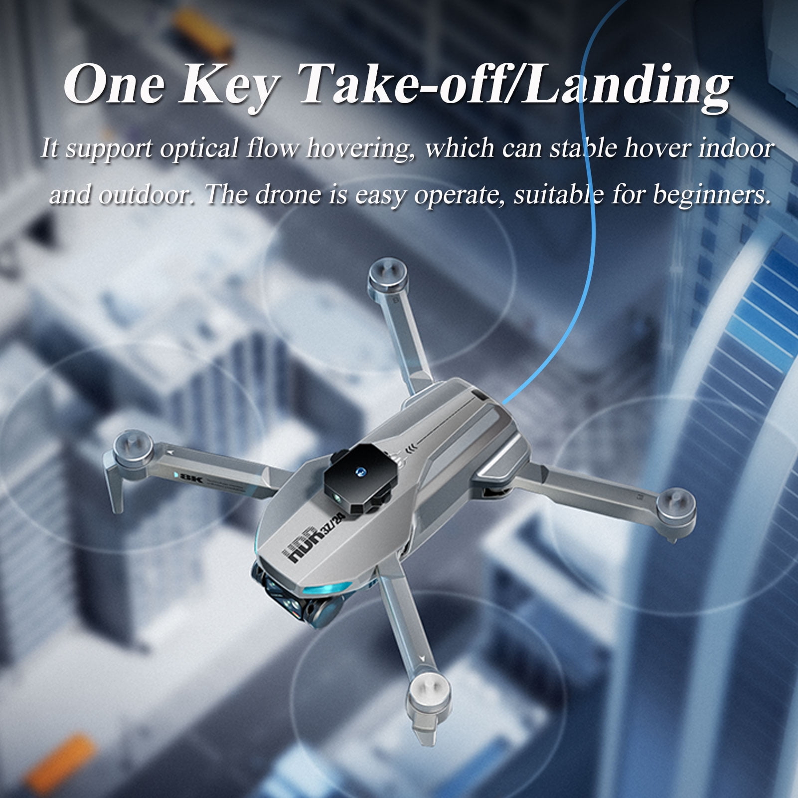 1080P HD Camera Drone for Adults and Kids, EIS Stabilisation