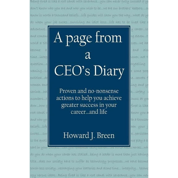 A page from a CEO's Diary, (Paperback)