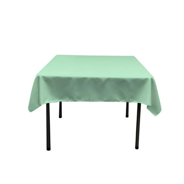 TCpop52x52-MintP44 Nappe Carrée en Popeline de Polyester&44; Menthe - 52 x 52 Po.