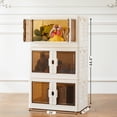 thumbnail image 5 of MCQ 19Gal 1 Pack Rolling Storage Bins with Lid, Stackable Foldable Organizers for Home, Large Capacity Box, 5 of 8