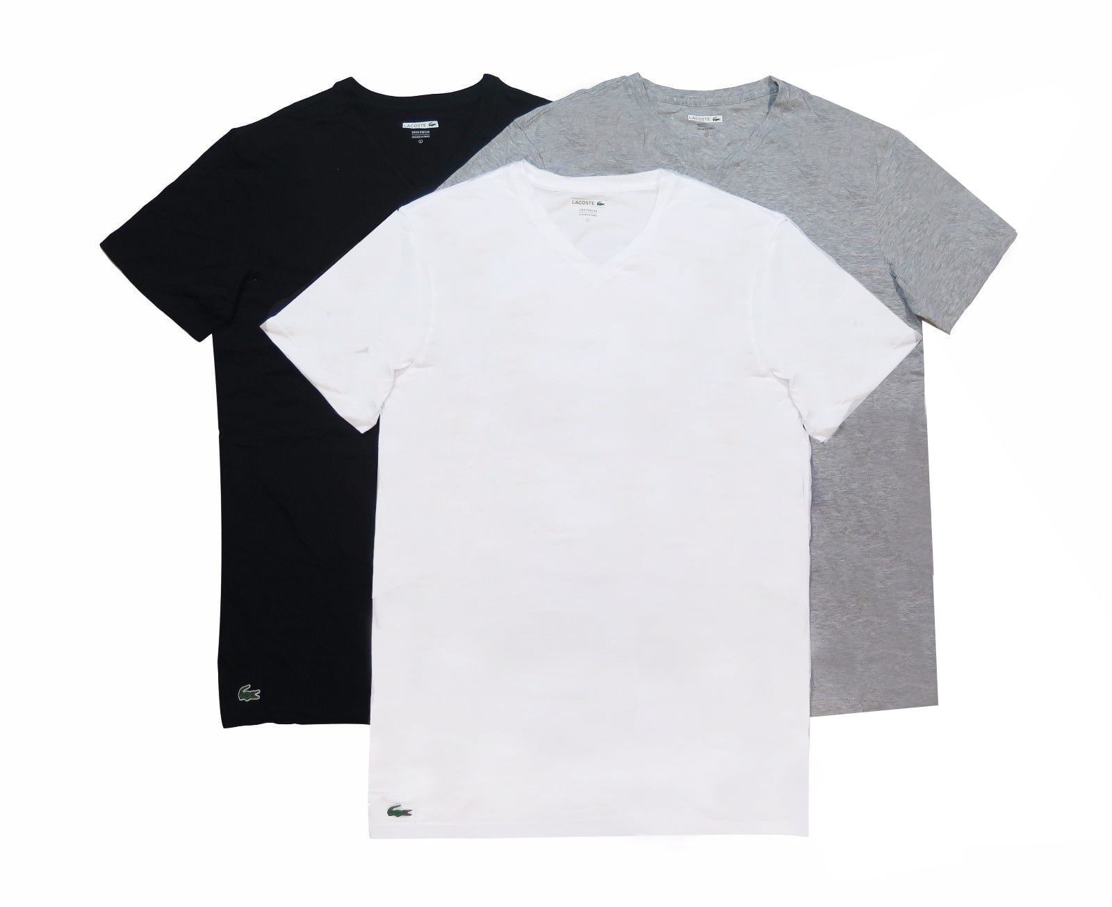 White V-neck 3-Pack Undershirt 