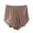 Brown, variant on Pj Shorts for Women,Women's Large Size Solid Color Plus Home Pants Thin Casual Five Quarter Pants Sleeping Pants