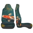 thumbnail image 3 of Sikiie Koi Pond Lilies Car Seat Protector 2 Pack Car Seat Cushion Mat, Car Seat Covers for SUV, Truck, Van, 3 of 7