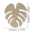 thumbnail image 2 of MUSEYA Wooden Monstera Leaf Cutouts for DIY Crafts with Smooth Edges Light Brown 50 Pieces, 2 of 6