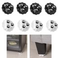 thumbnail image 4 of 4PCS Caster Wheel Swivel Paste for 360 Degree Rotation Storage Box Furniture black, 4 of 9