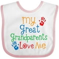 thumbnail image 3 of Inktastic My Great Grandparents Love Me Boys or Girls Baby Bib, 3 of 4