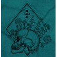 thumbnail image 2 of Floral Diamond Skull Symbol Spiritual Women's T Shirt Ladies Tee Brisco Brands X, 2 of 6