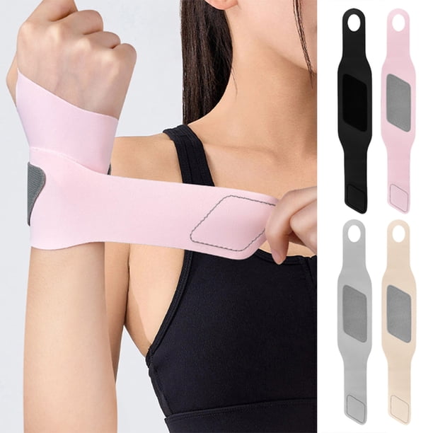 Estabilizador de soporte de muñequera para hombres y mujeres | Compresión ajustable para gimnasio de entrenamiento | Alivio de la tendinitis del túnel carpiano | Poliéster transpirable | Negro Gris